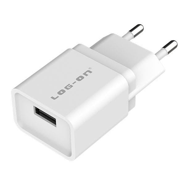 LOG ON BATOK 1USB 1.2A BOLD LO-C01/ 2.1A LO-C01L USB A ADAPTOR CHARGER