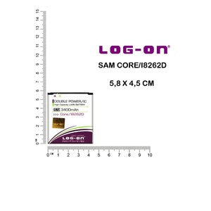 Baterai Log on Untuk Samsung Core i8260 / Core duos i8262 Double IC Battery Batre - 1 Tahun Garansi