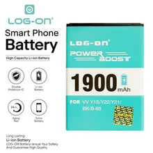 Baterai Log On BK-B-65 Untuk Vivo Y15 2013 / Y22 2013 / Y21 2013 BKB65 Power Boost - Kapasitas 1900mAh Battery Batre - 1 Tahun Garansi