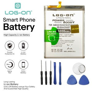Baterai Log On EB-BA426ABY Untuk Samsung A32 5G / A42 5G / A72 / M22 Power Boost Kapasitas 5000mAh Battery Batre - 1 Tahun Garansi