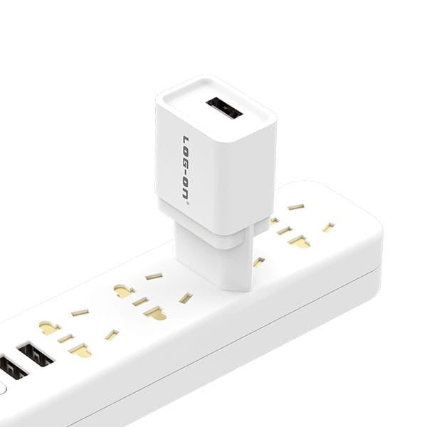 LOG ON BATOK 1USB 1.2A BOLD LO-C01/ 2.1A LO-C01L USB A ADAPTOR CHARGER