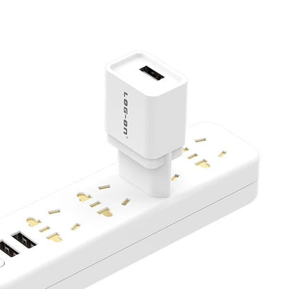 LOG ON BATOK 1USB 1.2A BOLD LO-C01/ 2.1A LO-C01L USB A ADAPTOR CHARGER