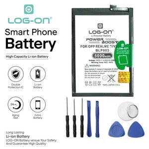 Baterai Log on BLP803 Untuk Realme 7i / Realme C17 BLP-803 Power Boost 5000mAh Original 1 Tahun Garansi Battery Batre