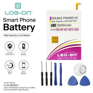 Baterai Log On BL-40AX Untuk Infinix Hot Note X551 Double IC Protection Battery Batre - 1 Tahun Garansi