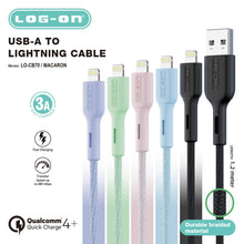 LOG ON KABEL MACARON QUALCOMM 4+ 3A 1.2M LO-CB70 FAST CHARGING