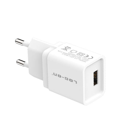 LOG ON BATOK HITAM 1USB 1.2A BOLD LO-C01 ADAPTOR CHARGER