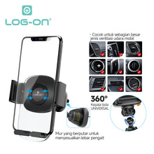LOG ON CAR VENT HOLDER AC MOBIL LO-CRH59