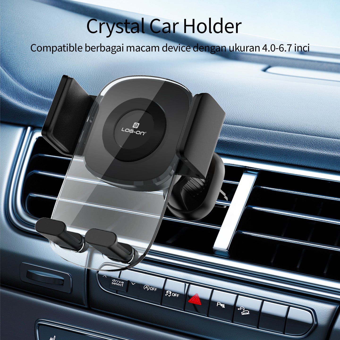 LOG ON CAR VENT HOLDER AC MOBIL LO-CRH59