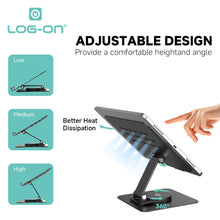LOG ON STAND HOLDER TABLET ALUMINIUM LO-CRH63