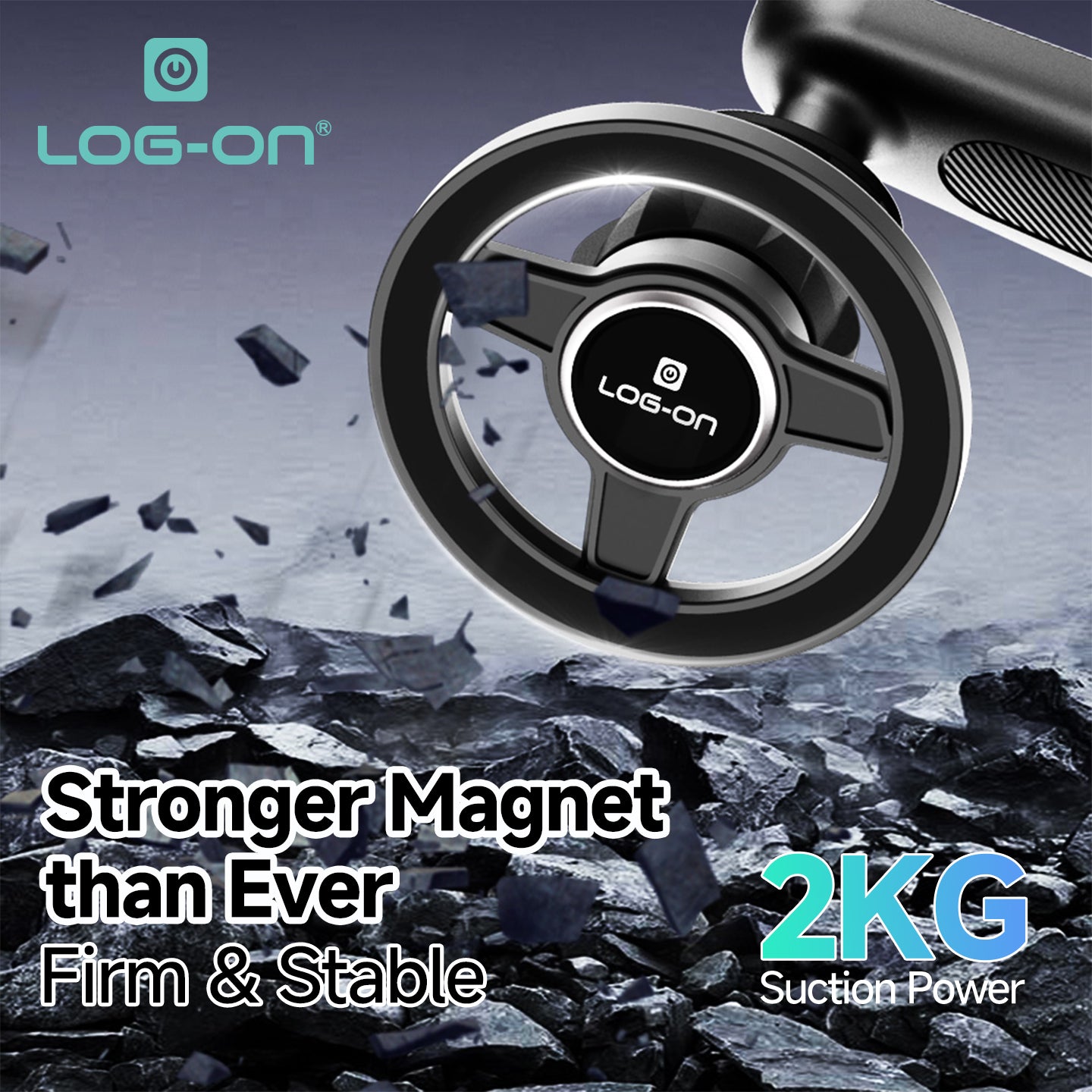 LOG ON MAGSAFE CAR HOLDER (AIR VENT) LO-CRH65 BISA DIGUNAKAN UNTUK SEMUA TYPE SMARTPHONE