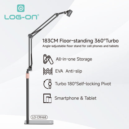 LOG ON FLOOR STAND LAZYPOD 183CM LO-CRH68 METAL LAZYPOD LANTAI STAND HOLDER