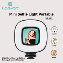 LOG ON LAMPU LED MINI LO-LED1 MINI SELFIE LIGHT PORTABLE (1PCS) FOR TRIPOD