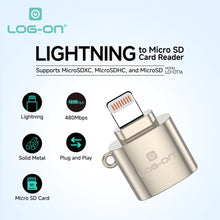 LOG ON USB Type-C/LIGHTNING LO-OT16 Card Reader OTG for Micro SD