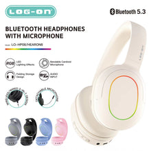 LOG ON HEADPHONE STEREO FULL BASS WIRELESS BT5.3 WIRED 2IN1 HEARON8 LO-HP8
