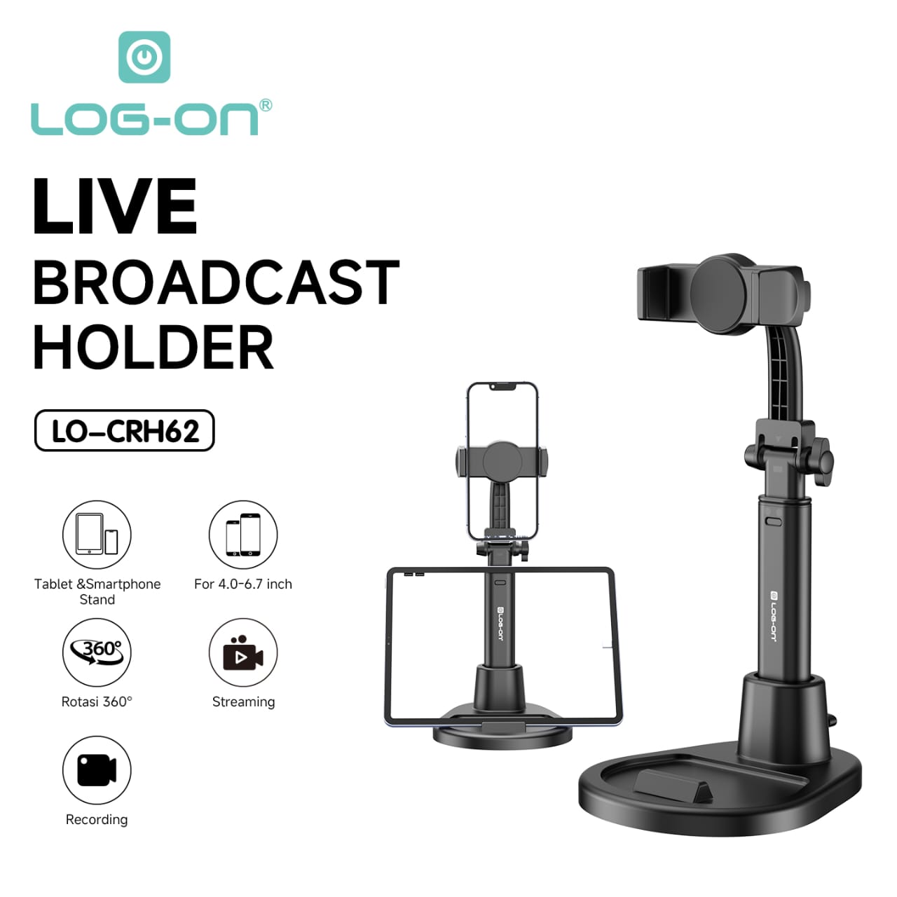 LOG ON STAND HOLDER LIVE BROADCAST HOLDER LO-CRH62