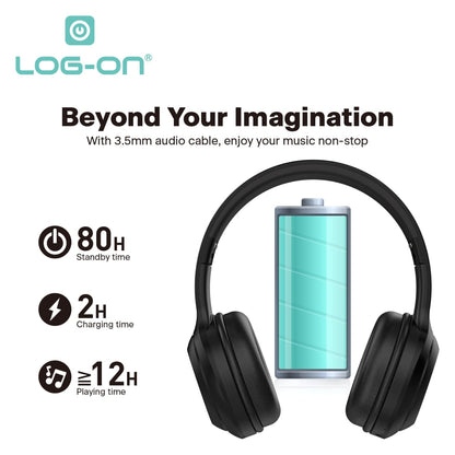 LOG ON WIRELESS HEADPHONE BT5.3 (BISA UNTUK SOUNDCARD) WIRED 2IN1 LO-HP9 HEARON9