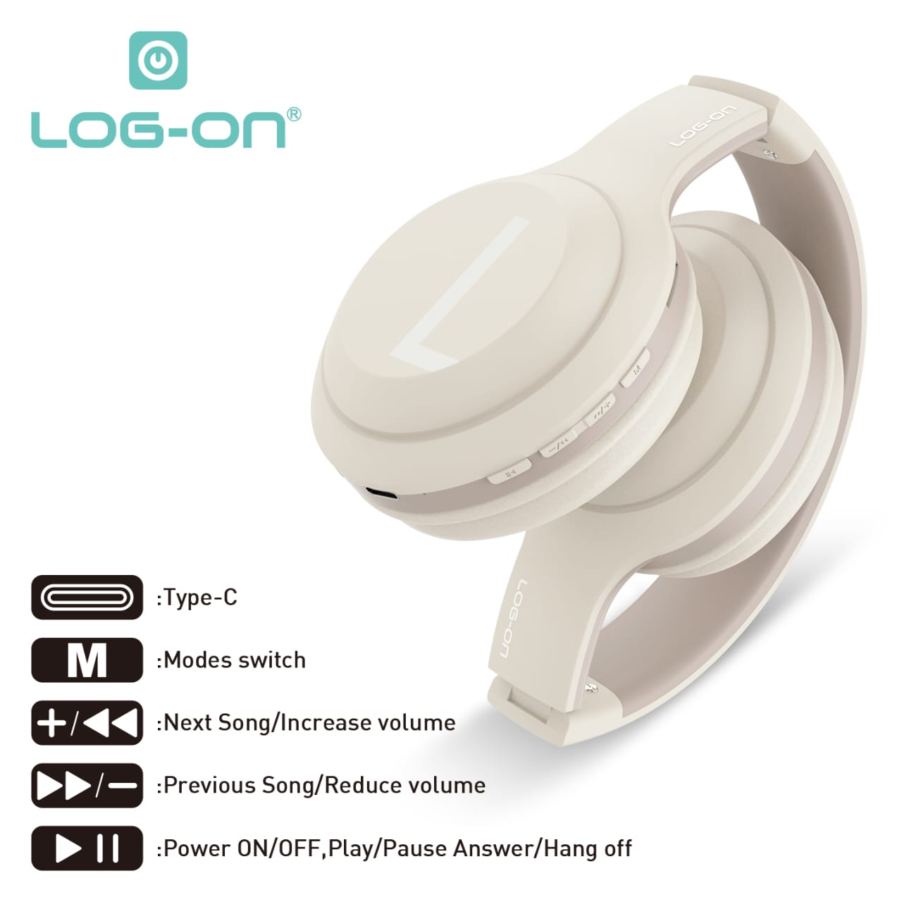 LOG ON WIRELESS HEADPHONE BT5.3 (BISA UNTUK SOUNDCARD) WIRED 2IN1 LO-HP9 HEARON9