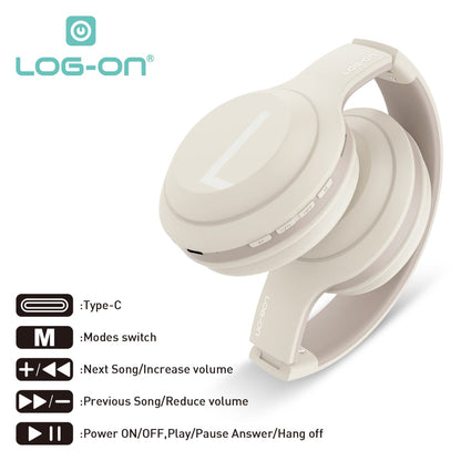 LOG ON WIRELESS HEADPHONE BT5.3 (BISA UNTUK SOUNDCARD) WIRED 2IN1 LO-HP9 HEARON9