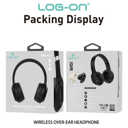LOG ON WIRELESS HEADPHONE BT5.3 (BISA UNTUK SOUNDCARD) WIRED 2IN1 LO-HP9 HEARON9