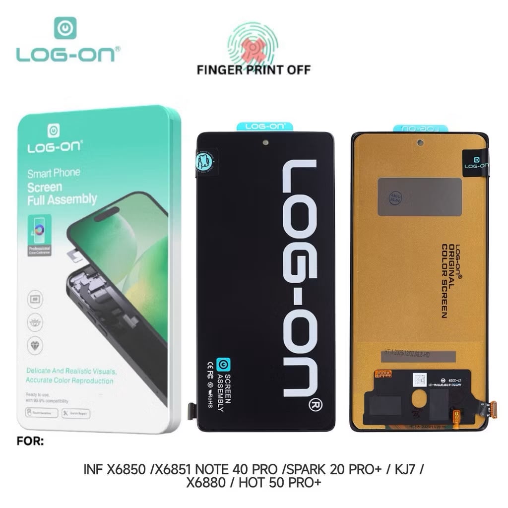 LOG ON LCD UNTUK INFINIX NOTE 40 PRO (4G/5G)/ HOT 50 PRO PLUS / TECNO SPARK 20 PRO PLUS / INFINIX ZERO 40 4G FULLSET TOUCHSCREEN