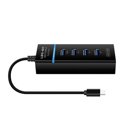 USB HUB LOGON Type C 3.0 4port High Speed Power For Mac,Windows,Linux, 0.15 meter