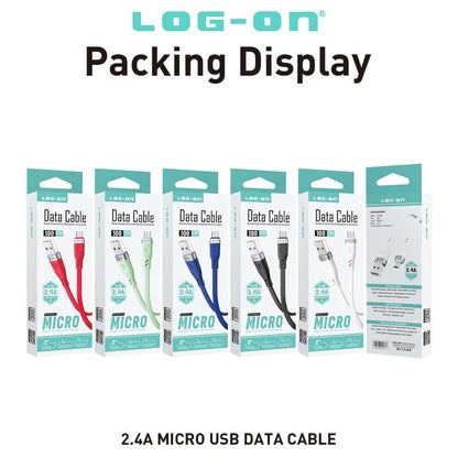 LOG ON KABEL MICRO 3A 1M LO-CB61 QUICKLY CHARGE (KABEL CHARGE DAN DATA)