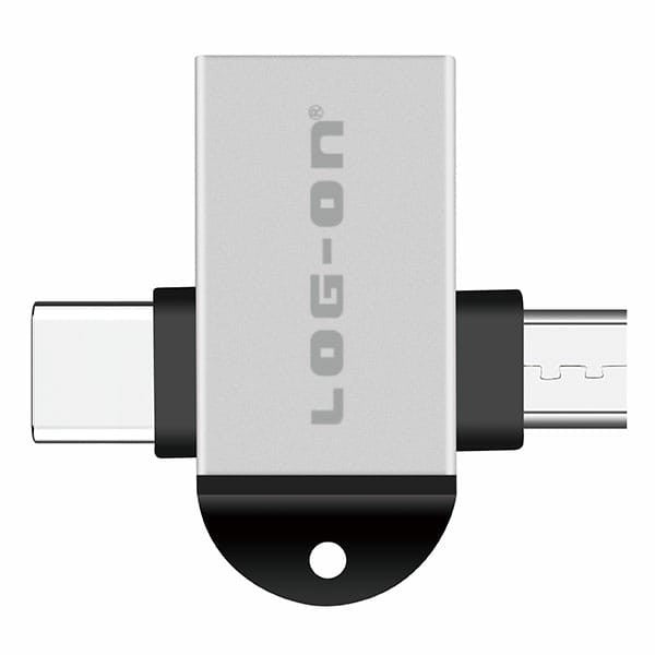 LOG ON OTG 2in1 (TYPE C & MICRO) LO-OT09 CONVERTER USB 3.0 TO MICRO AND TYPE C