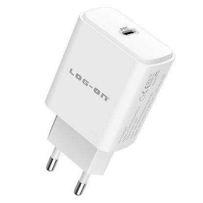 LOG-ON Kepala Charger 20w Power Delivery Type C Fast Charging