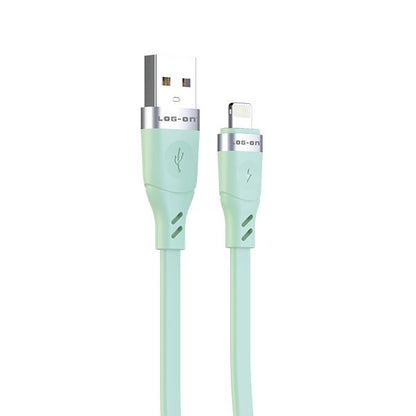 LOG ON KABEL IPHONE 3A 1M LO-CB61 QUICKLY CHARGE (KABEL CHARGE DAN DATA)