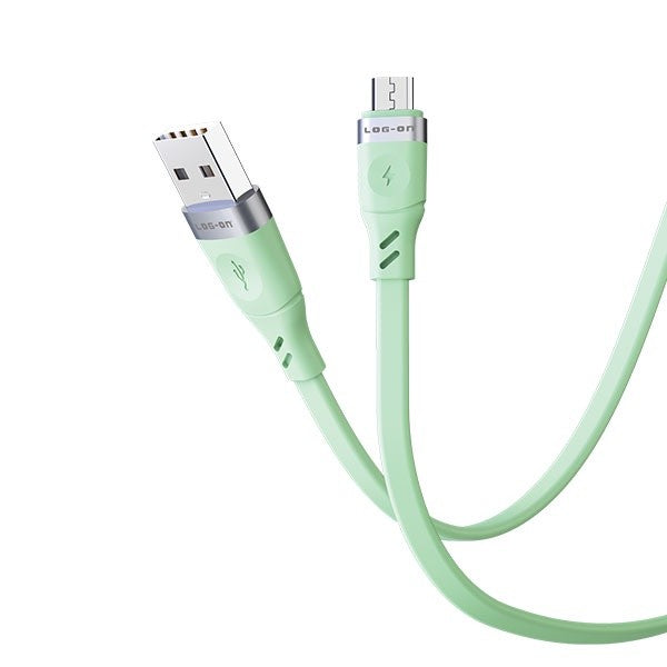 LOG ON KABEL MICRO 3A 1M LO-CB61 QUICKLY CHARGE (KABEL CHARGE DAN DATA)