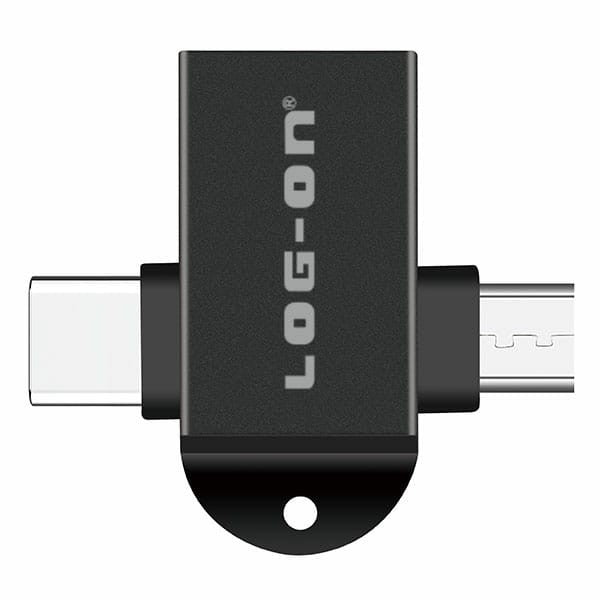 LOG ON OTG 2in1 (TYPE C & MICRO) LO-OT09 CONVERTER USB 3.0 TO MICRO AND TYPE C