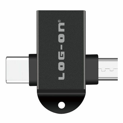 LOG ON OTG 2in1 (TYPE C & MICRO) LO-OT09 CONVERTER USB 3.0 TO MICRO AND TYPE C