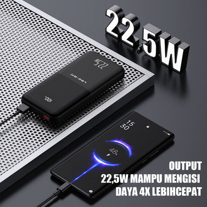 LOG ON POWERBANK HULK V 22.5W 10.000mAh JGO-500H Fast Charging (INCLUDED TYPE C CABLE)