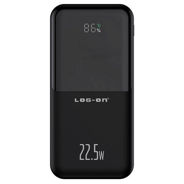 LOG ON POWERBANK HULK V 22.5W 10.000mAh JGO-500H Fast Charging (INCLUDED TYPE C CABLE)