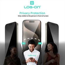 LOG ON PRIVACY & GLOSSY Auto Align Tech Tempered Glass Screen AntiSPY  Protector For IPHON* 17 16 15 14 13 12 11 AIR XS XR PRO PROMAX PLUS