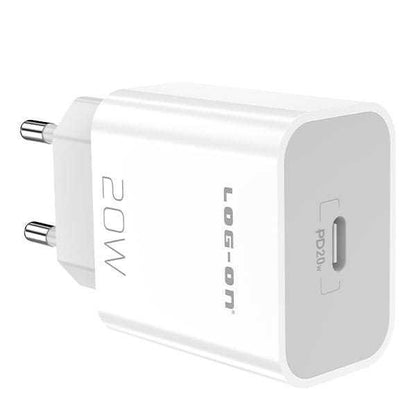 LOG-ON Kepala Charger 20w Power Delivery Type C Fast Charging