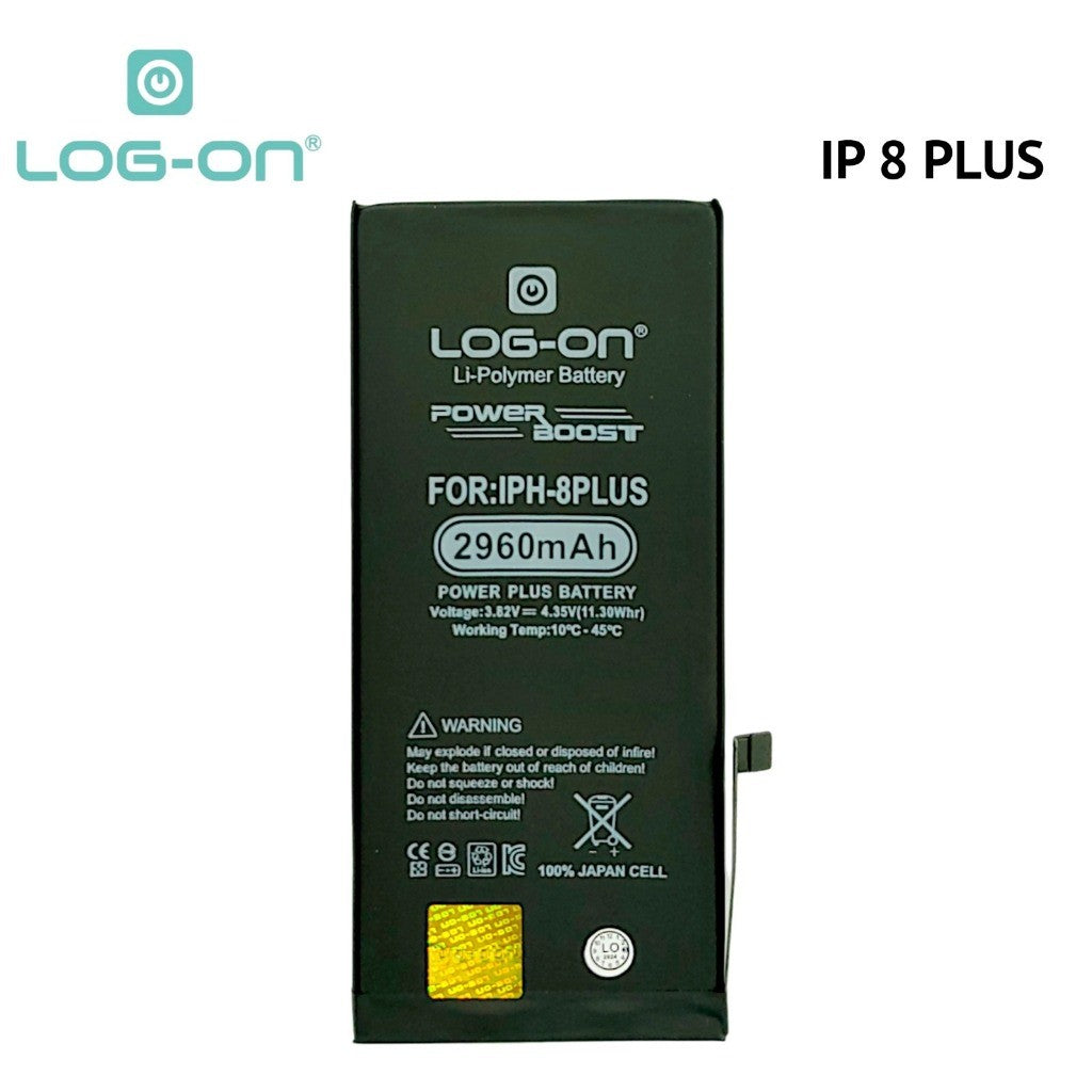 Log On - Iphone 8 Plus  Power Plus Original Battery Baterai Batre