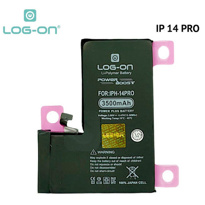 Log On - Iphone 14 / Ip 14 Plus / Ip 14 Pro / Ip 14 Pro Max Power Plus Original Battery Baterai Batre