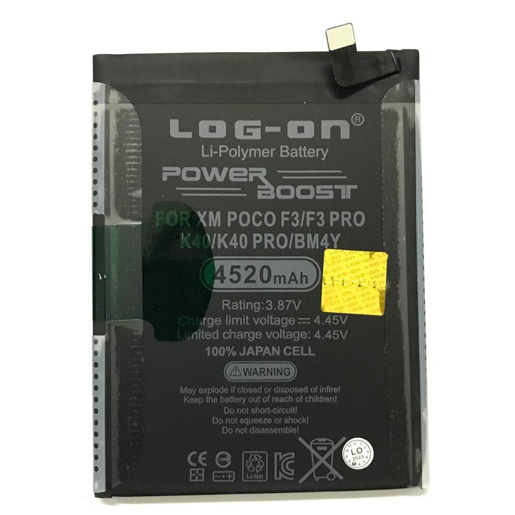 Log On - BM-4Y Poco F3 / F3 Pro / Xiaomi K40 / K40 Pro Power Boost Double Protection IC Battery Baterai Batre