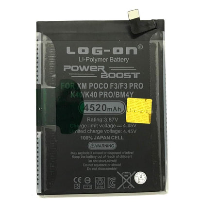 Log On - BM-4Y Poco F3 / F3 Pro / Xiaomi K40 / K40 Pro Power Boost Double Protection IC Battery Baterai Batre