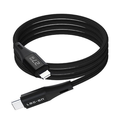 LOG ON CHARGER 3PORT PD 65W + QC 4.0 + QC3.0 LO-CPD500 GaN SUPER QUICK CHARGER-GARANSI RESMI