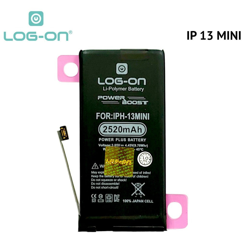 Log On - Baterai Iphone 13 / 13 Mini / 3  Pro / 13 Pro Max Power Plus Original Battery Baterai Batre