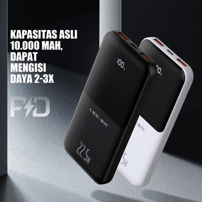 LOG ON POWERBANK HULK V 22.5W 10.000mAh JGO-500H Fast Charging (INCLUDED TYPE C CABLE)