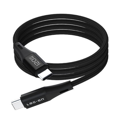 LOG ON CHARGER 3PORT PD 65W + QC 4.0 + QC3.0 LO-CPD500 GaN SUPER QUICK CHARGER-GARANSI RESMI