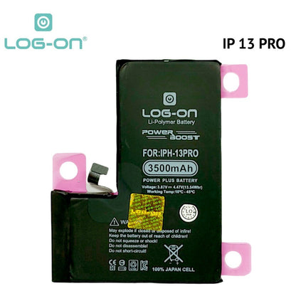 Log On - Baterai Iphone 13 / 13 Mini / 3  Pro / 13 Pro Max Power Plus Original Battery Baterai Batre