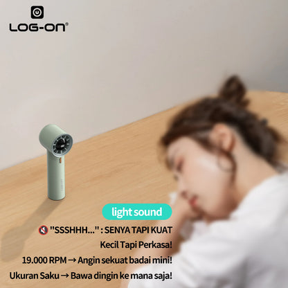 LOG ON Kipas Angin Turbo Super Mini Portable LO-MFAN2 19000Rpm Pocket Size