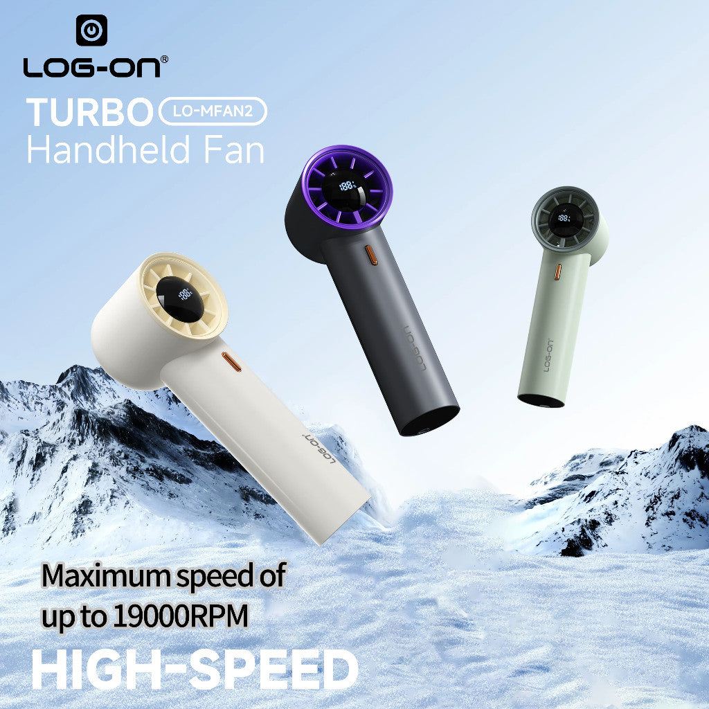 LOG ON Kipas Angin Turbo Super Mini Portable LO-MFAN2 19000Rpm Pocket Size