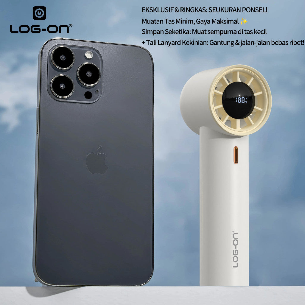 LOG ON Kipas Angin Turbo Super Mini Portable LO-MFAN2 19000Rpm Pocket Size