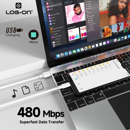 LOG ON KABEL FAST CHARGING LO-CB90 KABEL CHARGE SEKALIGUS KABEL DATA