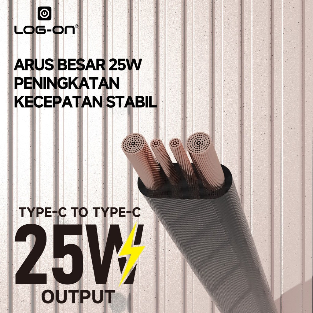 LOG ON 20PCSKABEL FAST CHARGING LO-CB90 KABEL CHARGE SEKALIGUS KABEL DATA